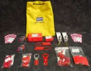 NORTH Lockout Tagout Kit with (4) Master-Lock Keyed Locks (M23)