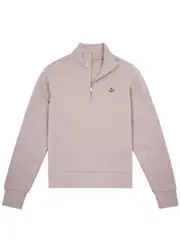 Moncler Half-zip Cotton Sweatshirt - Pink - S S