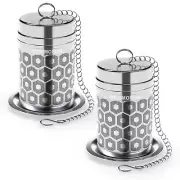2 Pack Reinmoson Tea Strainers for Loose Tea Extra Fine Mesh Tea Infuser for Lo