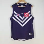 Freemantle Dockers AFL Guernsey Jersey mens size L purple sleeveless ISC 089681