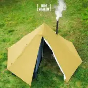 Lightweight Tent Fly with Chimney Hole Teepee Tent Camping Waterproof 1 Person