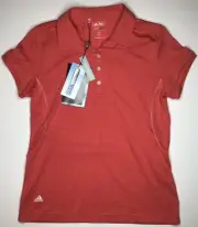 Adidas Golf Women’s Size M Pink 'Climacool' Athletic Polo Shirt NWT