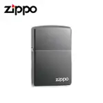 【ZIPPO】黑冰鏡面 ZIPPO LOGO 大 打火機(150ZL)