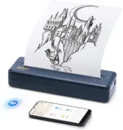 iDPRT Portable Printer Wireless Thermal Printer for Travel. Letter Legal, A4, A5