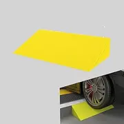 Temporary Threshold Ramps 4" 3" Rise Rubber Entry Ramp for Steps Threshold, Stable Portable Driveway Curb Ramps Lightweight Shed Ramp Easy to Move(Yellow,High 14cm)