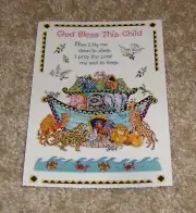 PSX Designs Sticker Sheet ~ Noah's Animal Ark w/Child's Prayer