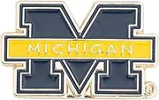 University of Michigan Lapel Pins Wolverines UM U of M Logo Enamel Made of Metal (Pin B), One Size, Bronze, no gemstone