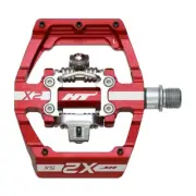 HT Components, X2-SX, BMX-SX, Pedals, Aluminum, Spindle: Cr-Mo, 9/16'', Red