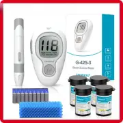 Hot Blood Glucose Meter G-425-3 Glucosemeter Kit 10/50/100pcs Strips No Code New