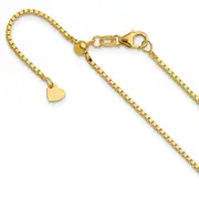30 Inch 14K Adjustable 1.2mm Box Chain