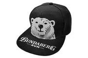 Bundy Bundaberg Rum Black Bear Face Flat Peak Hat Cap