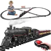 Train Set for KidsRemote Control Locomotive Engine Under Christmas TreeElectr...