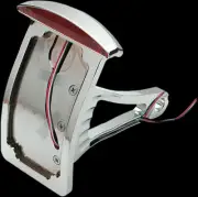 DS Half Moon Curved License Plate V Axle Mount Harley Bad Boy 95-97