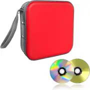 48 Capacity CD Case, Portable DVD Hard Plastic Case Holder, Wallet Disc Storage