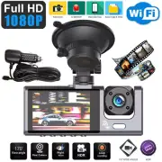 Wifi 1080P Car Dual Lens Dash Cam Front&Interior Video Recorder Camera G-sensor