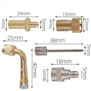 Bicycle Air Pump Nozzle Head Presta Schrader Valve Tyre Tube Adapter Connector @