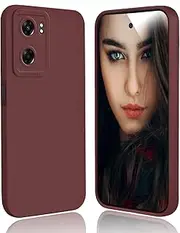 [DESSEN] Case for Oppo A57s 4G / Oppo A57 4G Mobile Phone Case - Silicone Protective Case Shockproof Camera Protection Case Thin Soft TPU Bumper Cover Anti-Fingerprint Wine Red