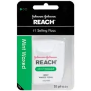 1x, 3x or 6x Reach Waxed Floss (Spearmint) 50m - Bulk Bulk & Save! From $10ea