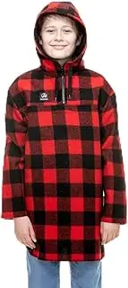 [Swanndri] Kid's Brixton Bush Shirt Red/Black Check 14 Red