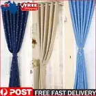 Star Patterns Window Shading Curtain Blackout Bedroom Balcony Home Purdah