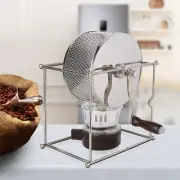 Manual Coffee Bean Roaster Machine DIY Home Roasting Tool Stainless Steel Hand