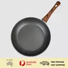 24/28/32CM Frypan PFOA Free Non-Stick Frying Pan with Wooden Handle for Cooking