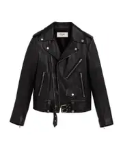 Classic biker in lambskin FR34 black