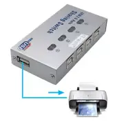 4 Port USB2.0 Auto Sharing Switch HUB For Printer Scanner Keyboard 2025 US