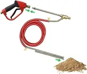 Pressure Washer Sandblasting Kit, 5000 PSI Wet Sandblaster Pressure Washer Accessories Sandblasting 1/4 Inch Sand Blaster Quick Connect Wet Sandblasting Kit for Abrasive Cleaning