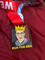 Ruth Bader Ginsburg Run For Ruth "Notorious RBG" Race Medal OnRibbon rare