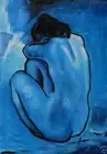 PABLO PICASSO * BLUE NUDE * LARGE A3 SIZE QUALITY CANVAS ART PRINT