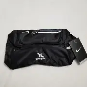 Nike Golf Shoes Bag Black Mesh Zippered Travel Tote Swoosh Handle Vented Caddy