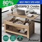 ALFORDSON Coffee Table Lift Up Top Laptop Desk Hidden Storage Shelf Oak