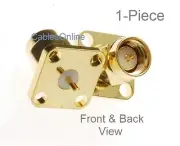 SMA Male Panel Mount Gold Solder Post Connector RF Adapters, RF-M912