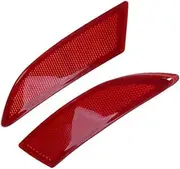 Rear Bumper Reflector, 1 Pair Rear Bumper Reflective Marker Lamp Light Reflector, Ford, for Focus, 2012-2015, Red BM51515COAE BM51515BOAE Rear Bumper Reflector