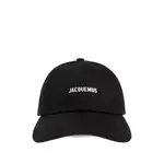 [Jacquemus] Jacquemus The Gadjo Logo-plaque Baseball Cap Hat 60 CM BLACK
