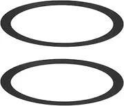 uxcell 2-Pack Goof Rings for 3 Inch Recessed Lights, 3" ID 3.5" OD Durable Steel Trim Ring Flush Mount Black Can Light Trim Ring Cover for Ceiling Can Downlights