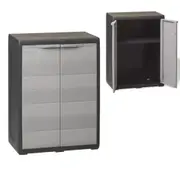 Lockable Garden Cabinet Adjustable Shelf Outdoor Tool Cupboard Storage Organiser