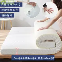 在飛比找樂天市場購物網優惠-日式床墊 可拆洗床褥 加厚記憶棉床墊 客製化榻榻米 學生宿舍