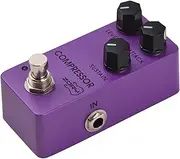 ZORY Guitar Compr or Effects Pedal Level/Attack/Sustain DC 9V 6.35mm Input/Output face Al num Alloy Electric Guitar Classic Ross Compr or Effector with True Bypass Purple One Size