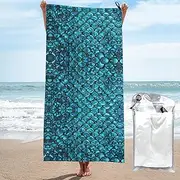 Fish Scale. Quick Dry Towel Microfiber Sports Gym Shower Home Use Hiking Bathroom Multifunctional