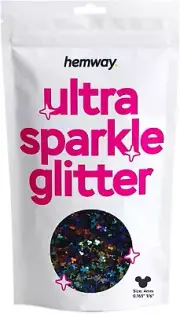 Hemway Ultra Sparkle Glitter - 1/6" 0.165" 4mm - Micky Mouse Glitter Sequin Conf