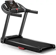 Folding Treadmill with Pulse Sensor, 2.5 HP Quiet Brushless Treadmills for Home, 12 KM/H, 120KG Capacity