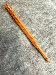 Hand carved TULIP Wood YARN CROCHET HOOK size K