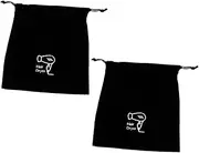 [ADOCARN] 2pcs Hair Dryer Bag Travel Toiletry Bag Drawstring Pouch for Hair Styling Tools Easy to Find Store