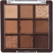 9 Colors Brown Eyeshadow Palette, Matte Shimmer Glitter Eye Shadow Palette Makeup, Nude Naked Neutral Eyeshadow Palette, Dark High Pigment Long Lasting Waterproof Eyeshadow Makeup Pallet, Bronze Color