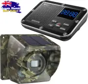 Solar Driveway Alarm Wireless Motion Sensor 1800ft Range Camouflage Weatherproof