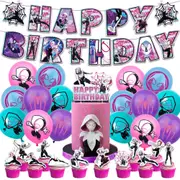 Spider Girl Gwen Stacy Party Supplies Birthday Decoration Set Balloons Banner