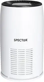 [Spector] Air Purifier True HEPA Filter Pet Home Freshener - Multi-layered Filtration, Four Fan Speeds, Intelligent Touch Panel, Dust and Smoke Remover(21.8cm x 35cm)