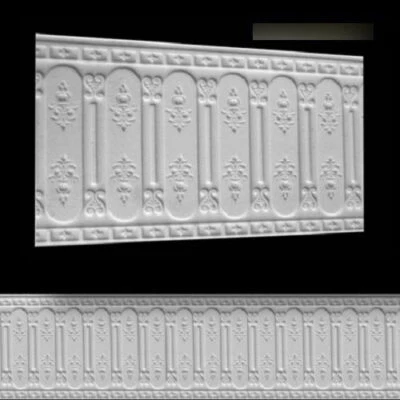 Dollhouse Wainscoting Wall Panel Embossed Foam Board 1:12 Miniature World Model